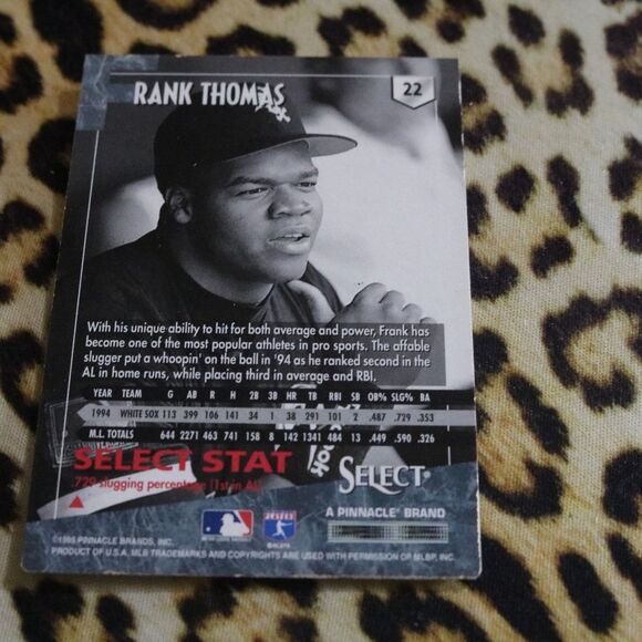 Frank Thomas #22 Baseball Card - Picture 2 of 2